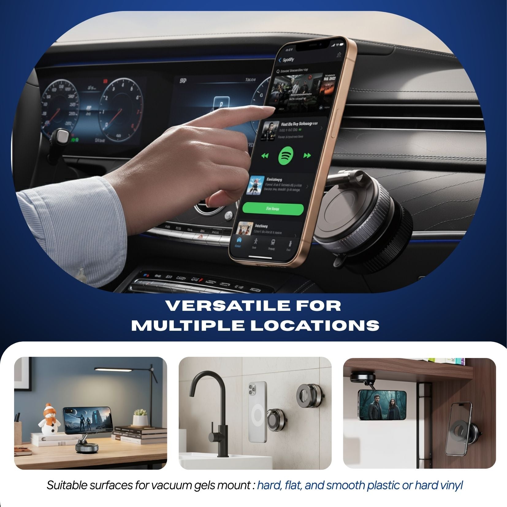 Atazal Gripmaster Pro 360 - Smart Magnetic Phone Holder 2025 Next-Gen Tech