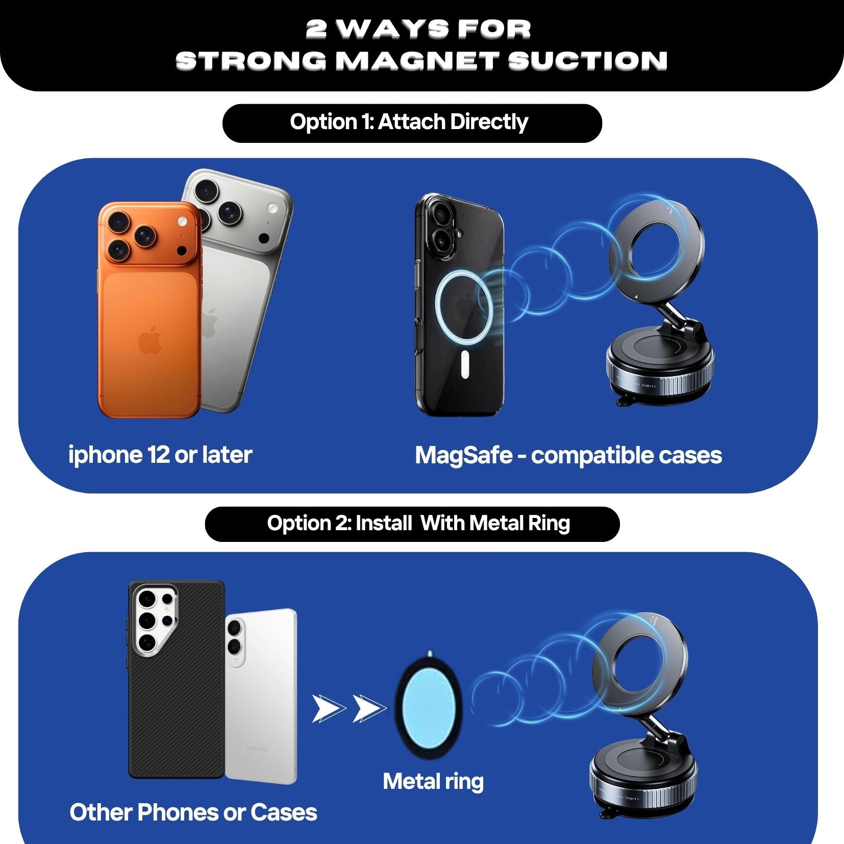 Atazal Gripmaster Pro 360 - Smart Magnetic Phone Holder 2025 Next-Gen Tech